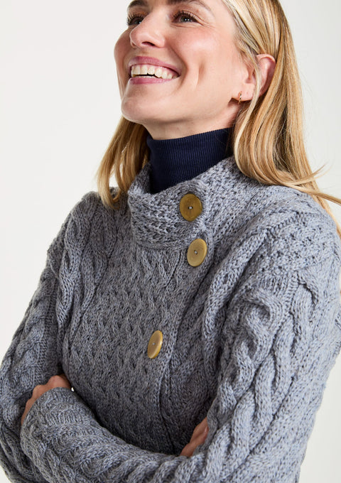Merino wool sweater,  Aran sweater, women's sweater, knitwear, jumper, Ireland, made in Ireland, wool jumper,cable knit