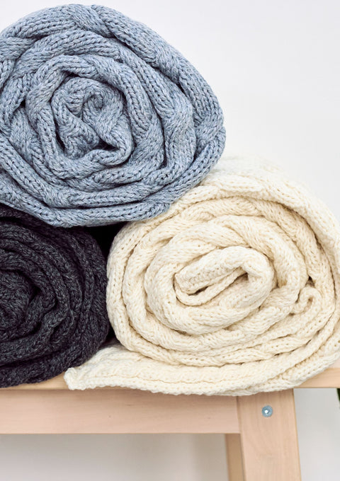 wool blanket, wool blankets, woollen blankets, wool blankets for sale, made in Ireland, knitwear,  aran, Irish blanket, cream blankets