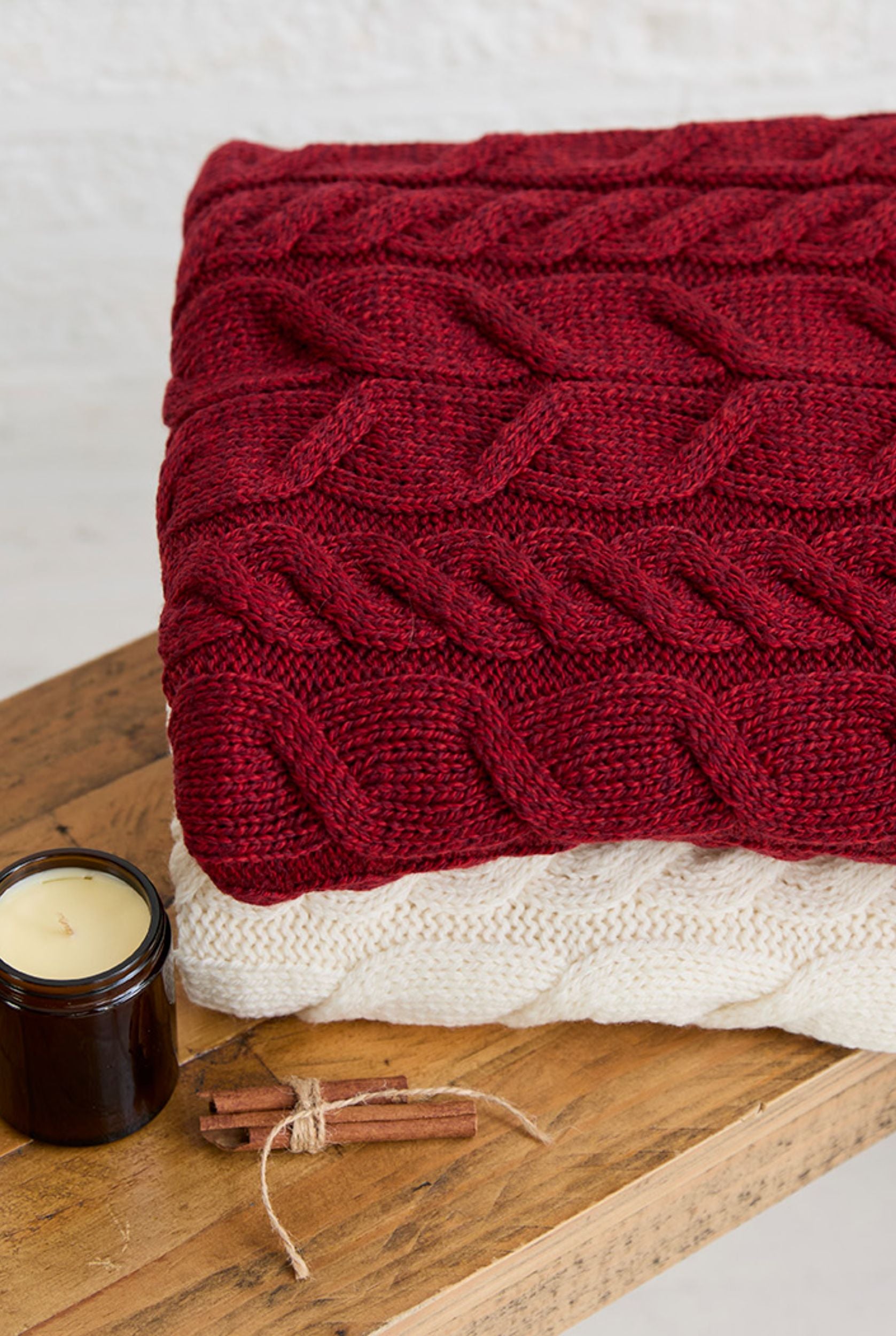 Merino wool, blankets, wool blanket, 100% wool blanket, wool blankets for sale, woollen blankets, knitwear, made in Ireland, Irish wool blankets, aran, red