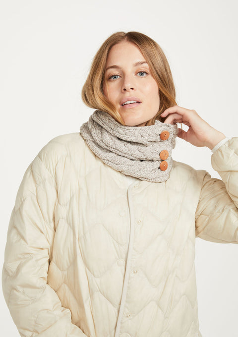 snood, merino wool,aran scarf, knitwear, made in Ireland ,wool scarves, Hat & Scarf, gift