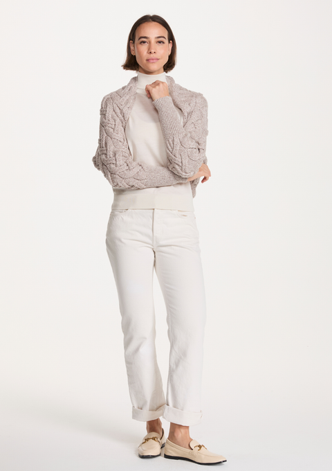 Iseult Ladies Bolero Supersoft Merino - Oat