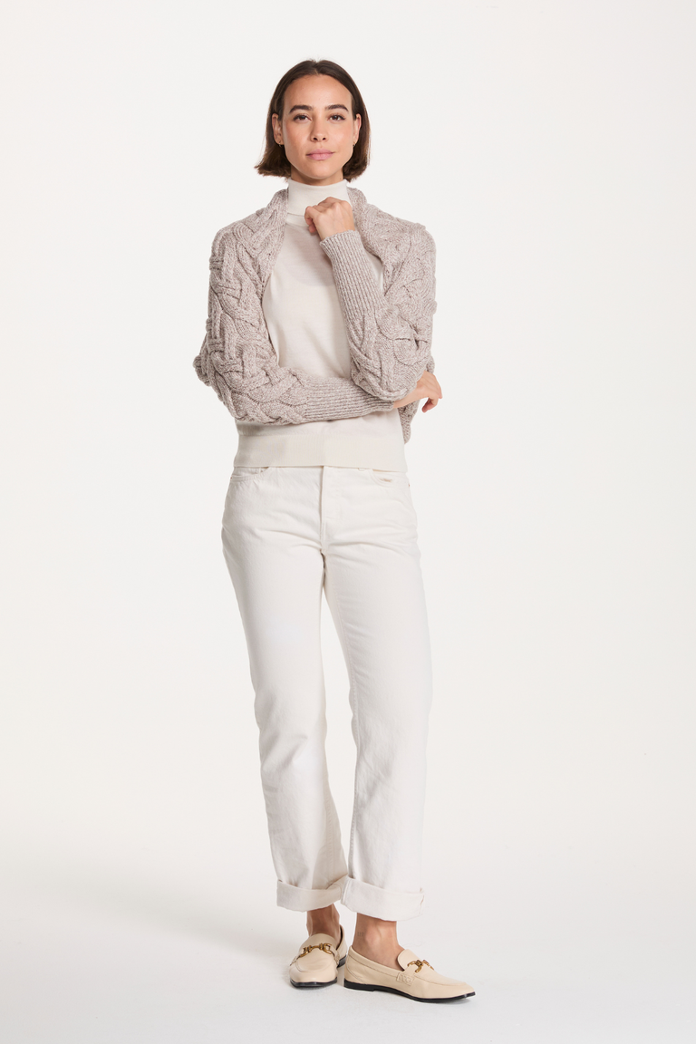 Iseult Ladies Bolero Supersoft Merino - Oat