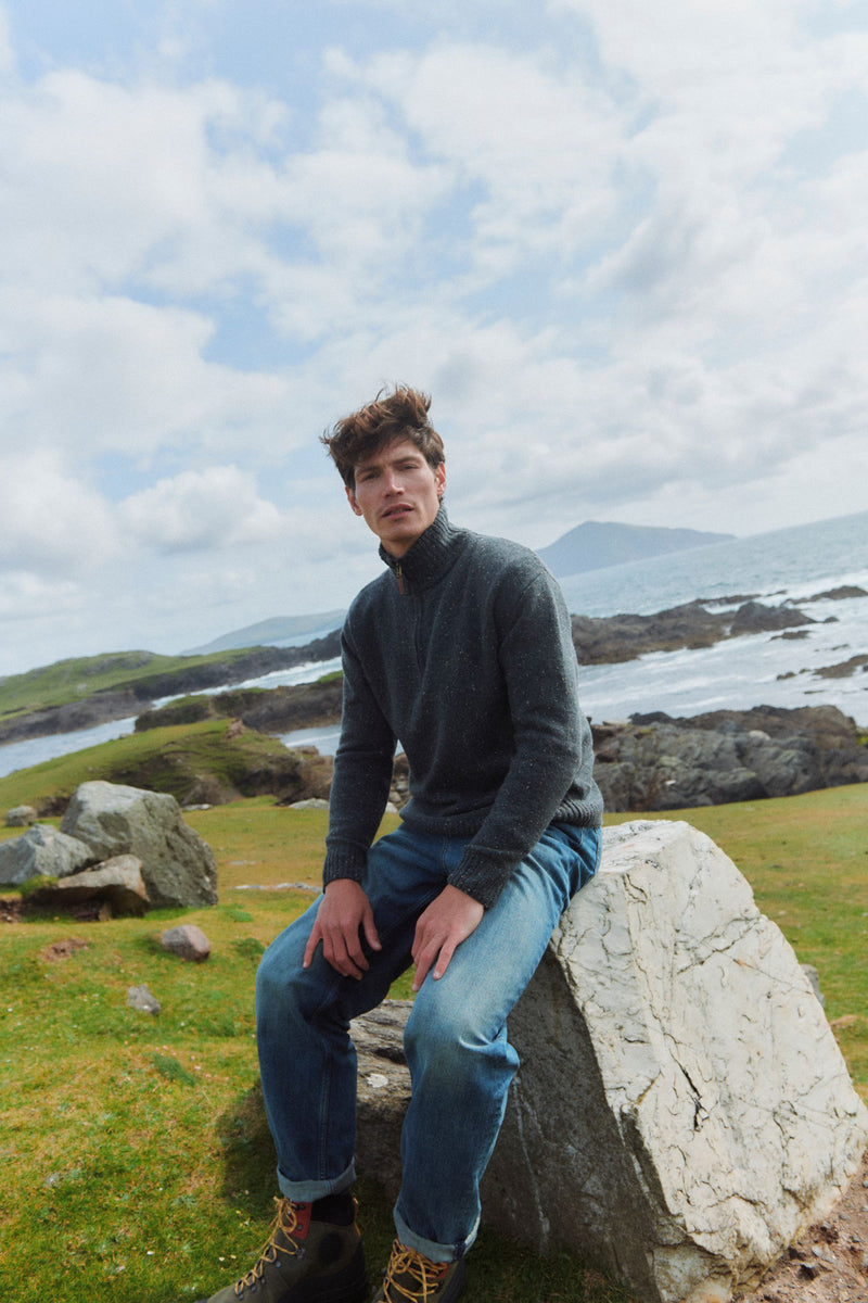 Belleek Troyer Mens Sweater - Grey