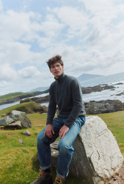 Belleek Troyer Mens Sweater - Grey