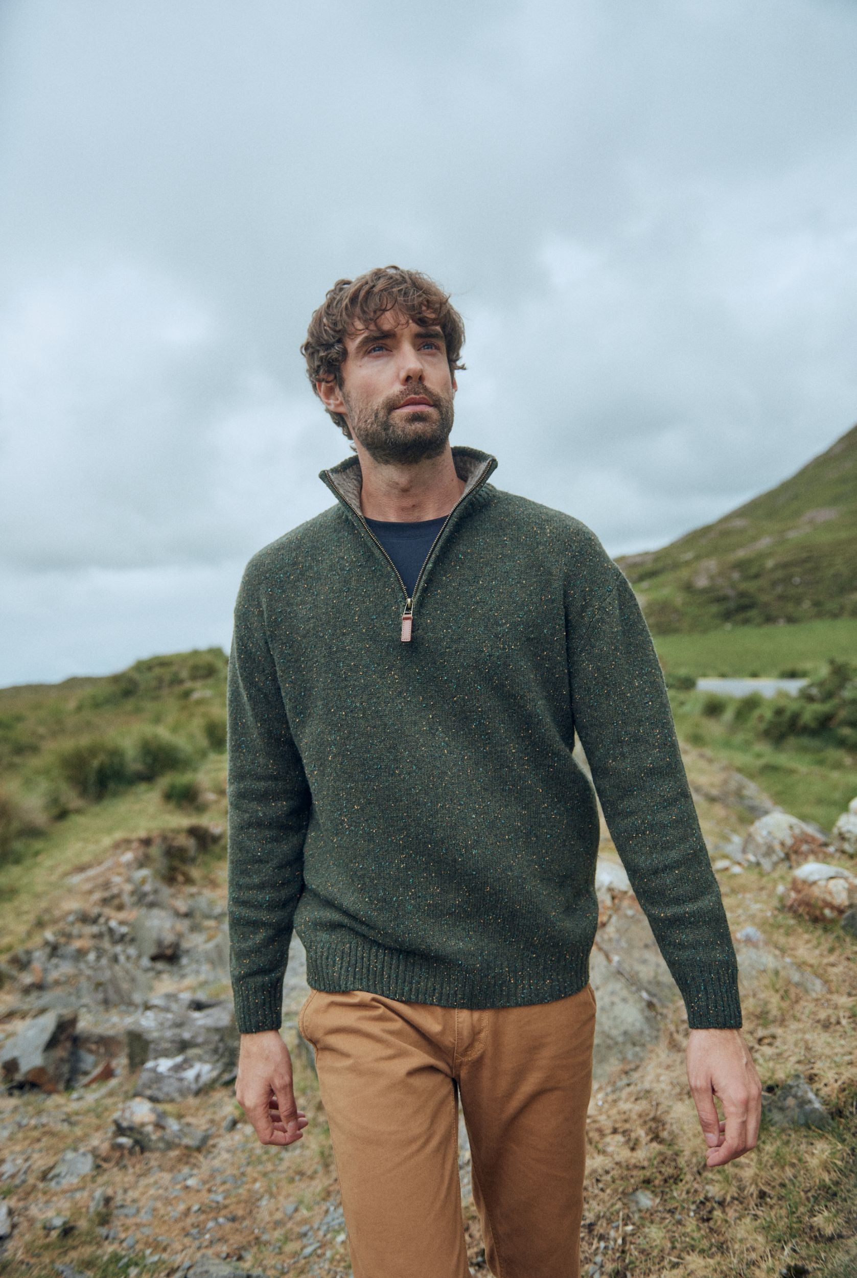 Seemannspullover Troyer Herren Grün TomBrook Herren Troyer