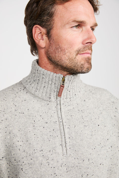 Belleek Troyer Mens Sweater - Grey