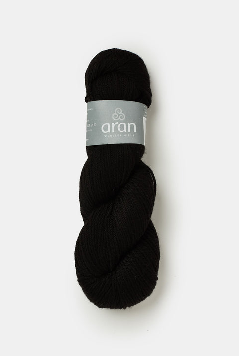 Superweiches Merino Aran Garn - Schwarz