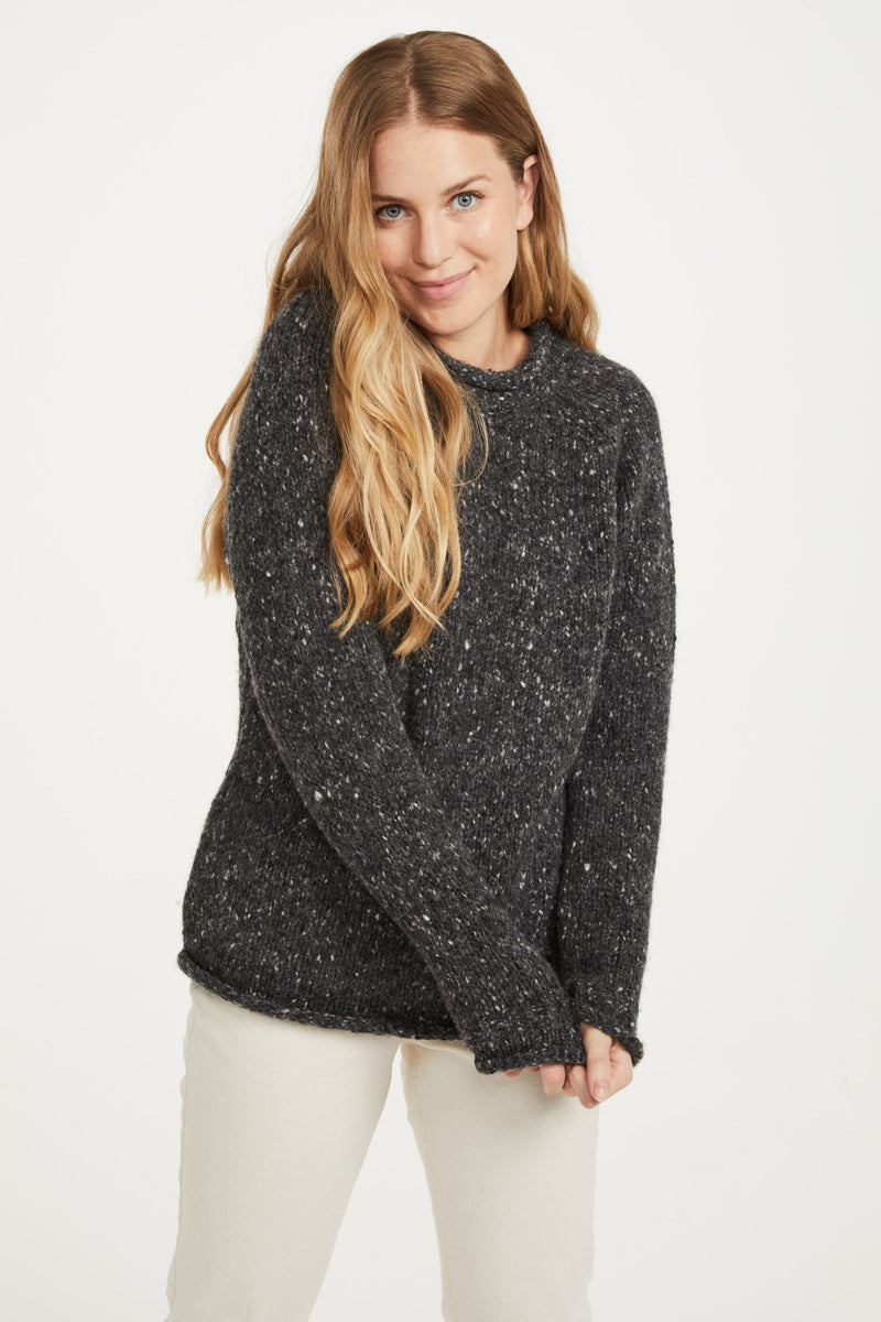 100% Wool, sweater, Aran sweater, women's sweater, knitwear, Roll Neck sweater, Ireland