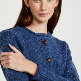 Avondale Tweed-Cardigan für Damen - Denim