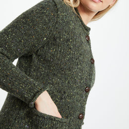 Avondale Tweed-Cardigan für Damen - Grün