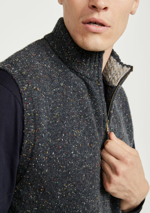 wool, knitwear, gilet, vest, wool gilet, vest for men, Irish wool,aran knitwear 