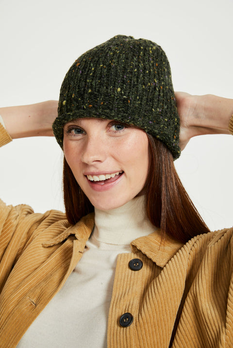 Hazelwood Roll Hem Beanie - Green