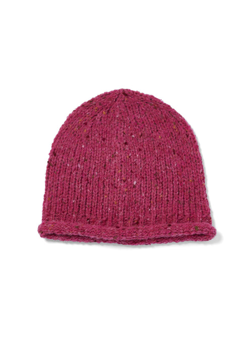 Hazelwood Beanie mit Rollsaum - Rosa