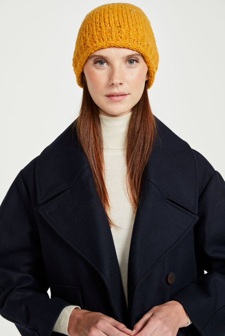 Hazelwood Roll Hem Beanie - Yellow