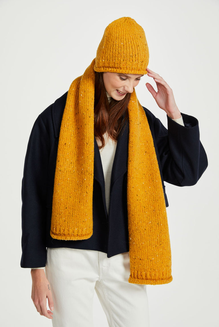 Hazelwood Roll Hem Beanie - Yellow