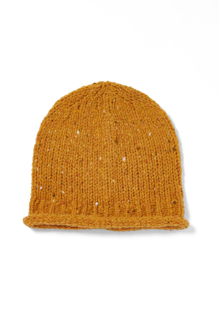 Hazelwood Roll Hem Beanie - Yellow