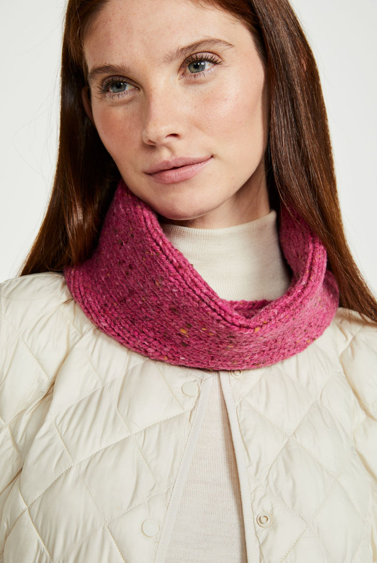 Slish Nepped Snood - Pink