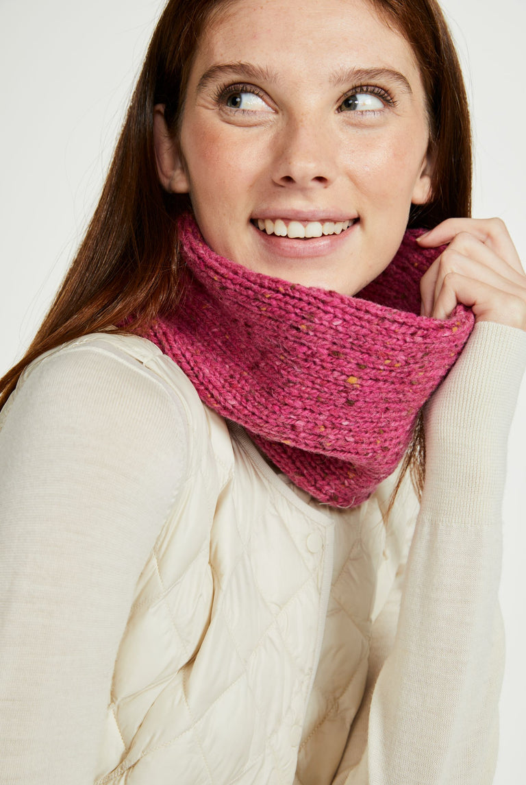 Slish Nepped Snood - Pink