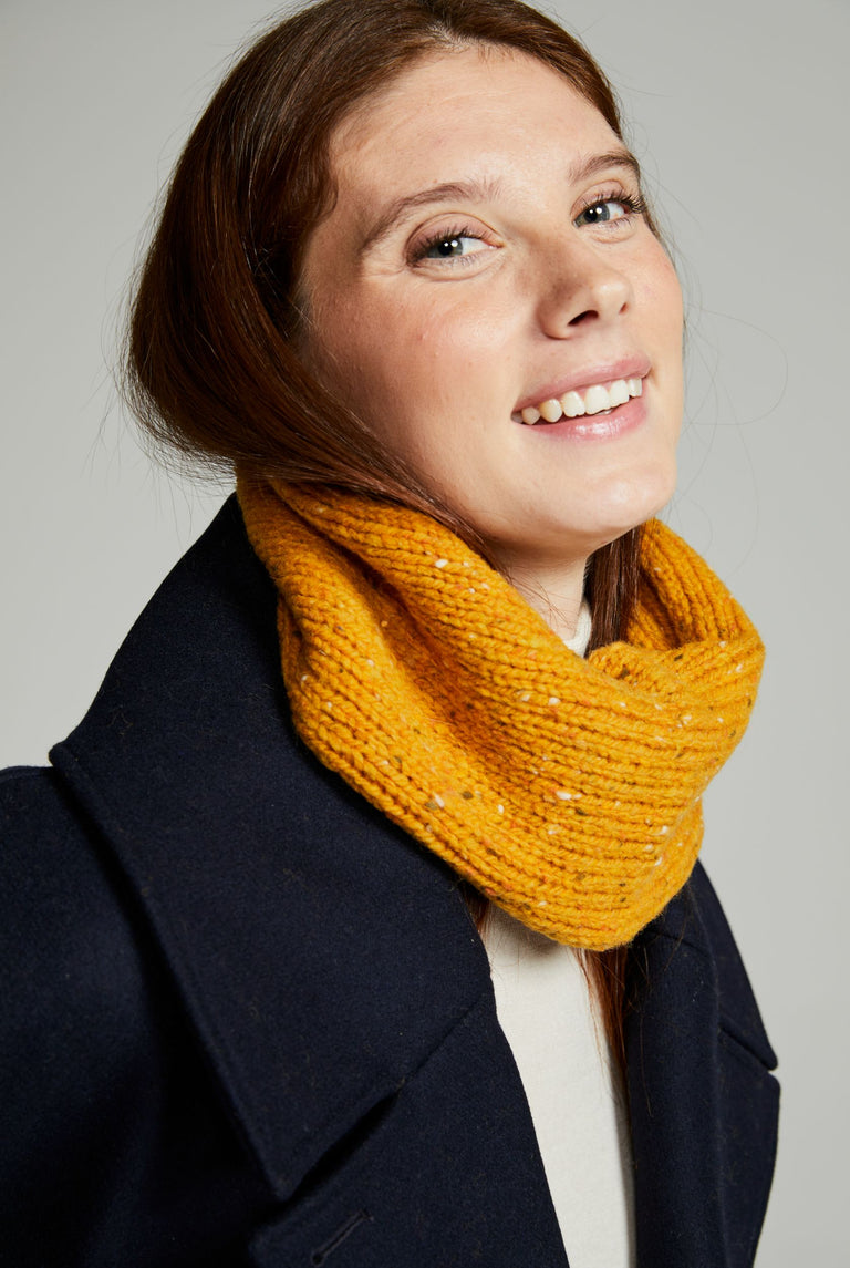 Slish Nepped Snood - Yellow