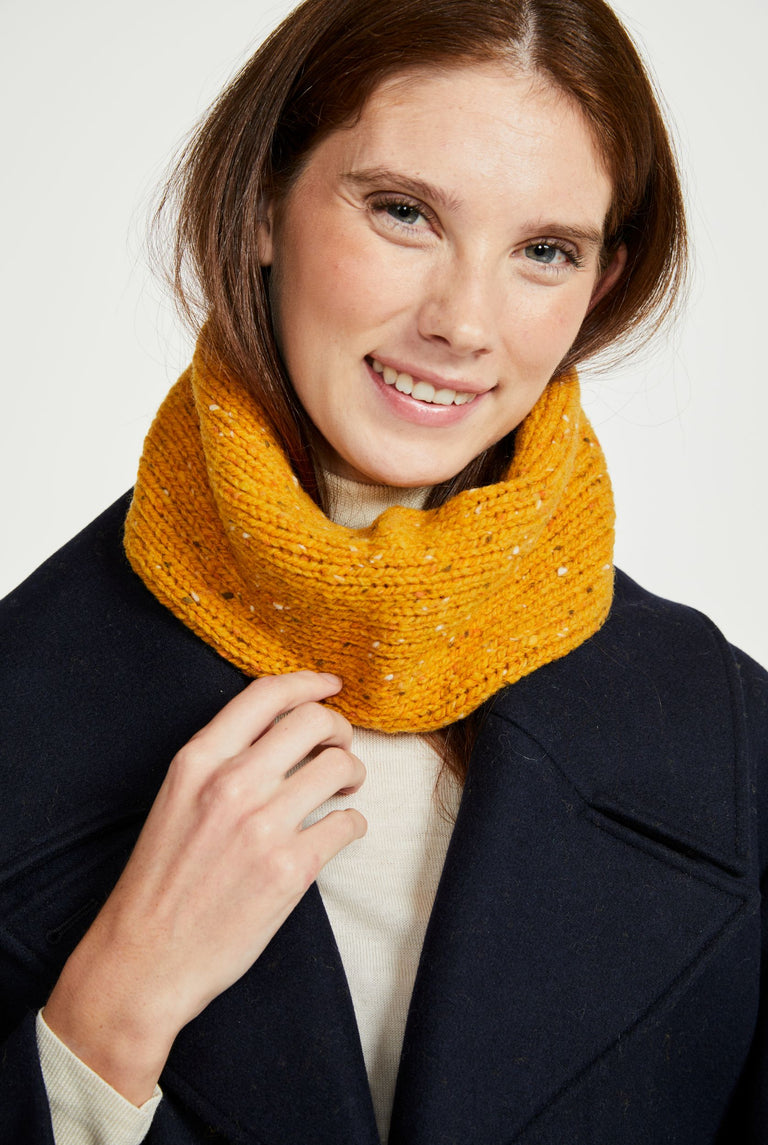 Slish Nepped Snood - Yellow