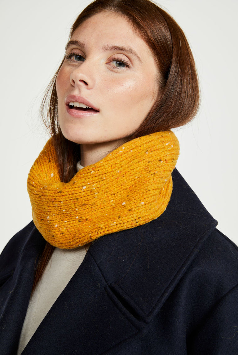 Slish Nepped Snood - Yellow