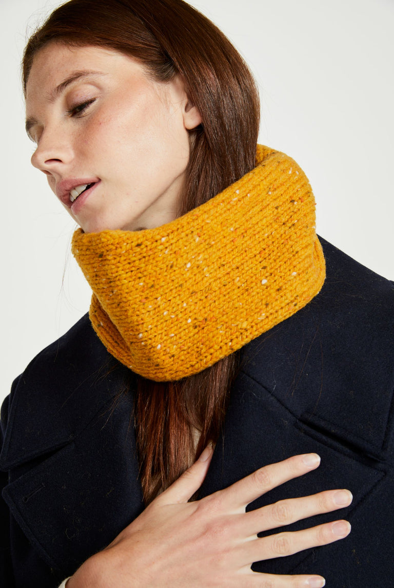 Slish Nepped Snood - Yellow