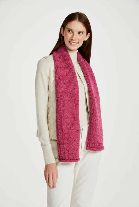 Sliabh Bawn Nepped Scarf -  Pink