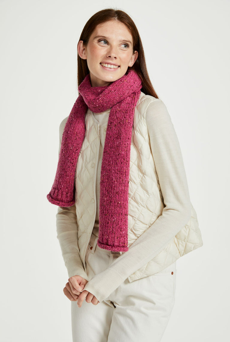 Sliabh Bawn Nepped Scarf -  Pink