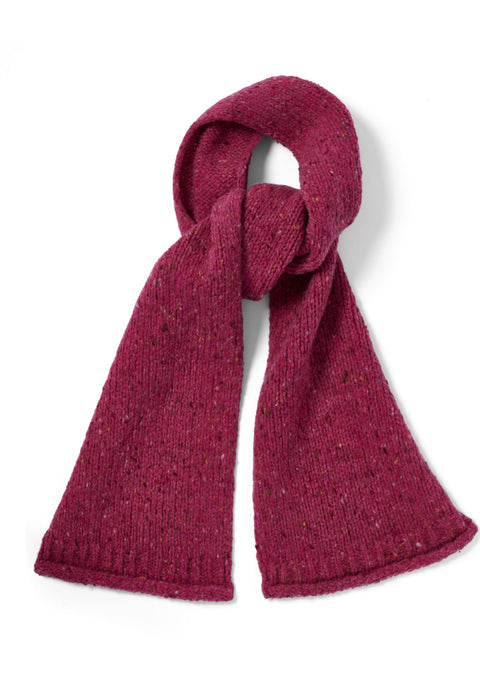 100% wool, wool scarf, aran, pink, knitwear, Hat & Scarf, gift, Ireland