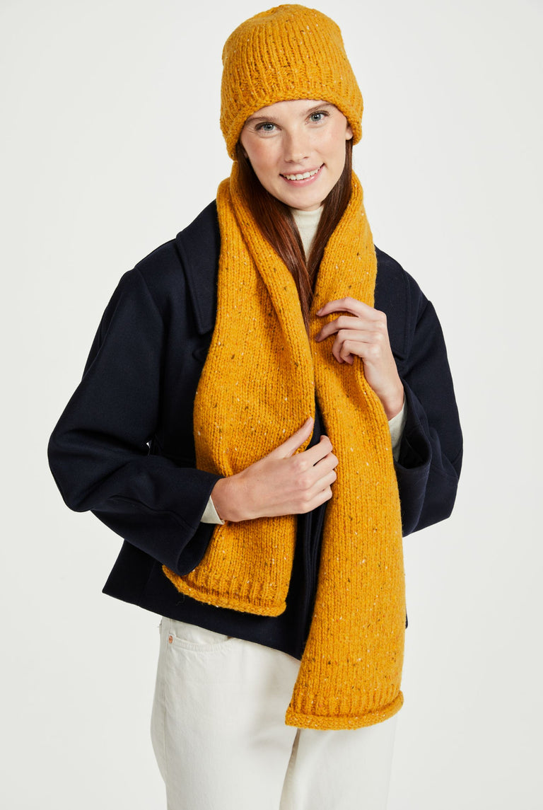 Sliabh Bawn Nepped Scarf - Yellow