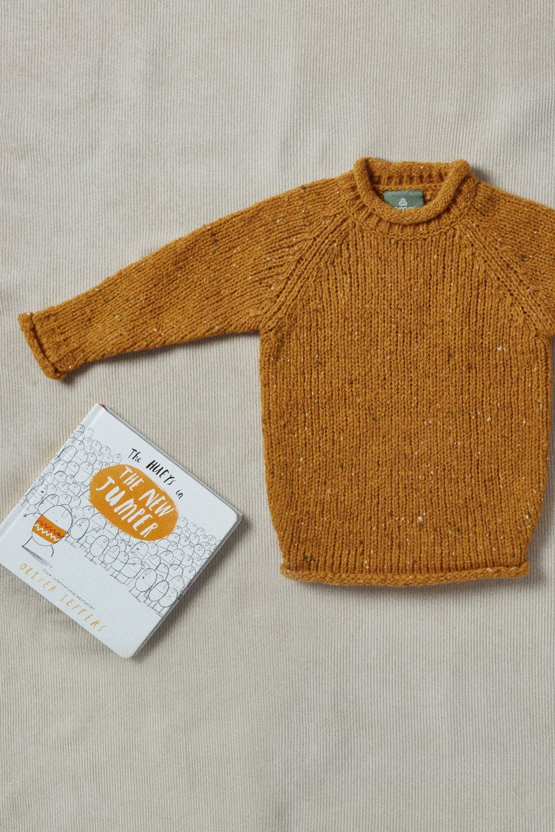Children's knitwear, Knitwear for baby, baby aran wool, wool, Ireland, baby roll neck sweater