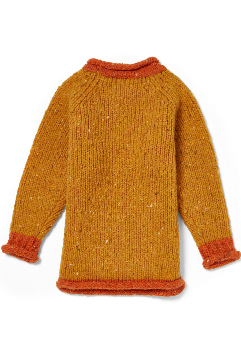 Gréine Children’s Roll Neck with Pocket - Sunglow