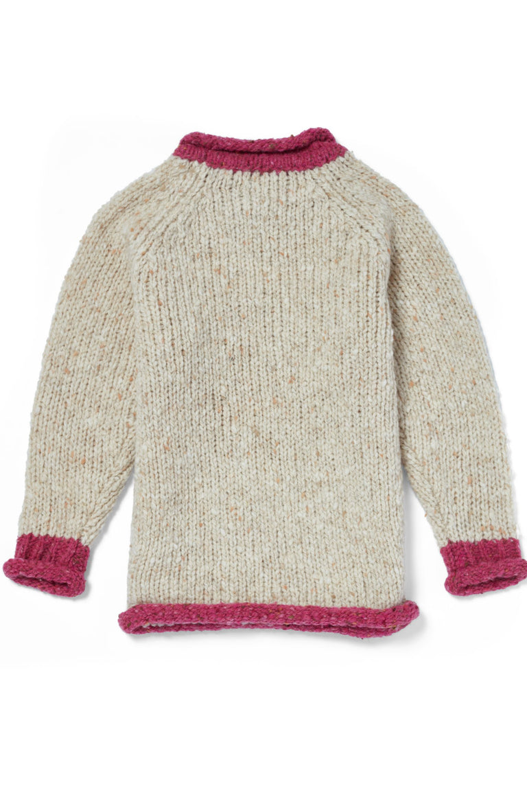 Gréine Children’s Roll Neck with Pocket - Sunset