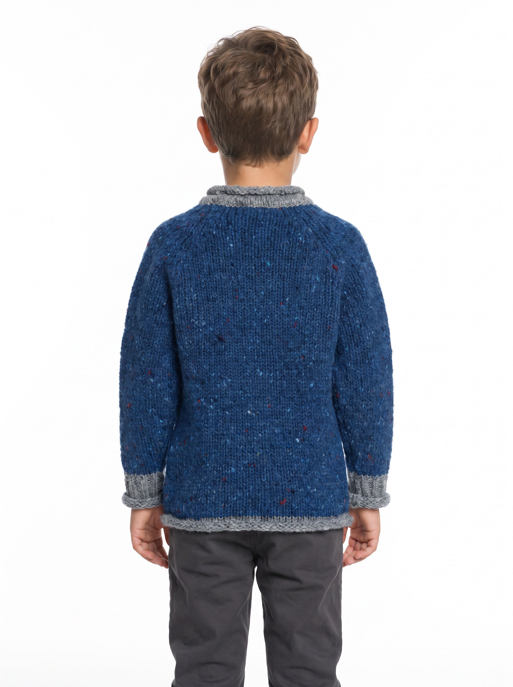 Gréine Children’s Roll Neck with Pocket - Eclipse