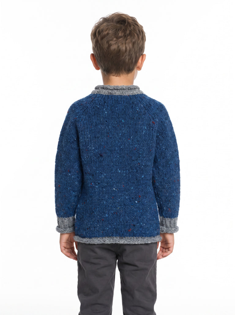 Pull col roulé enfant avec poche Gréine - Eclipse