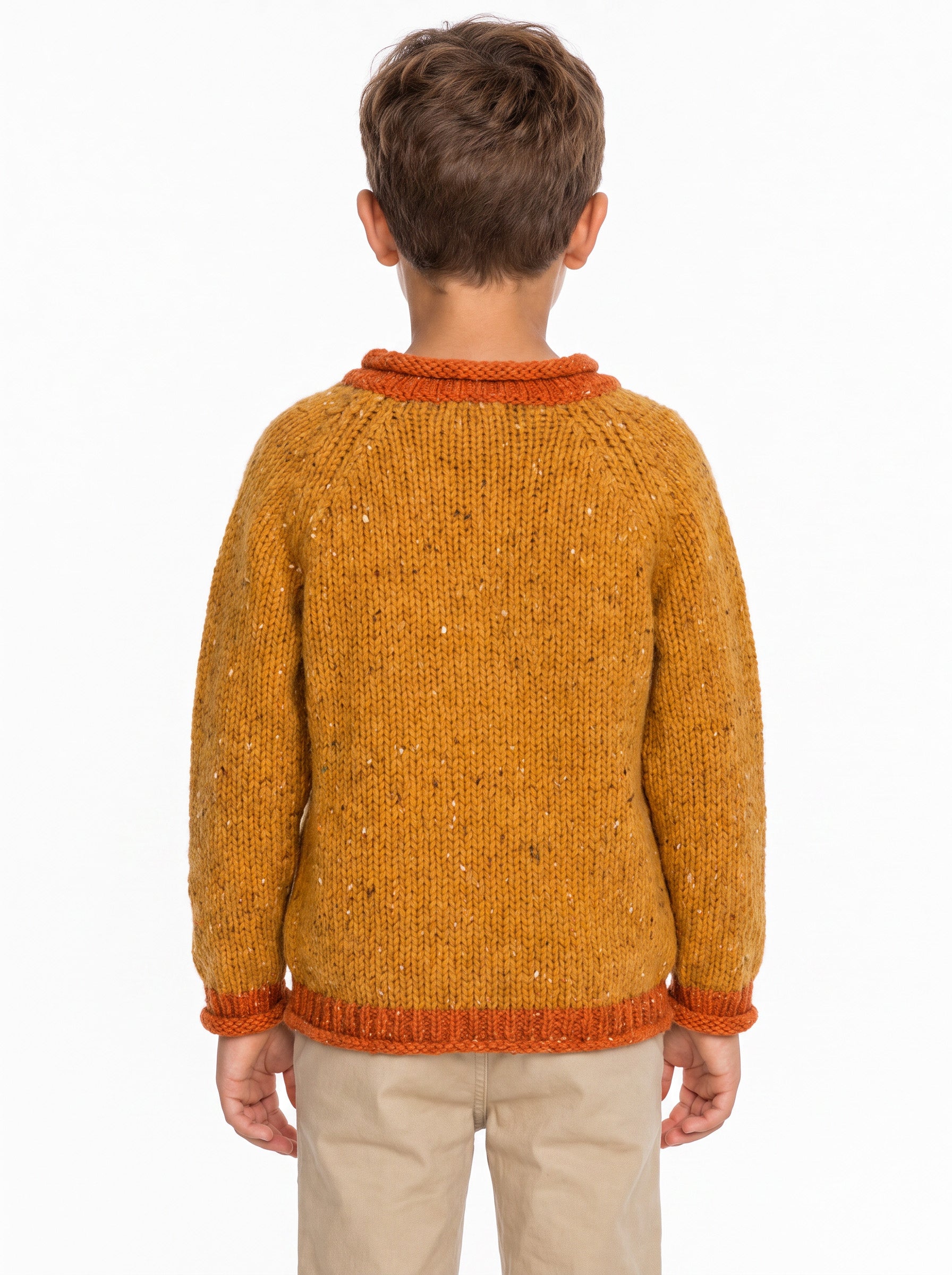 Gréine Children’s Roll Neck with Pocket - Sunglow