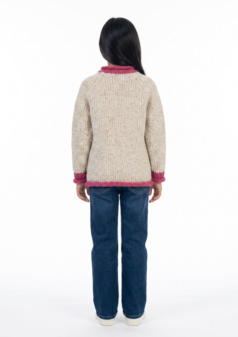Gréine Children’s Roll Neck with Pocket - Sunset
