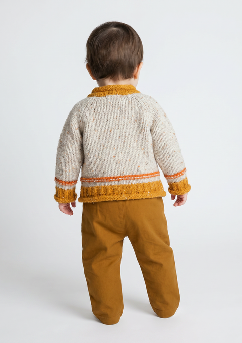 Réalta Baby Roll Neck Cardigan- Starbright