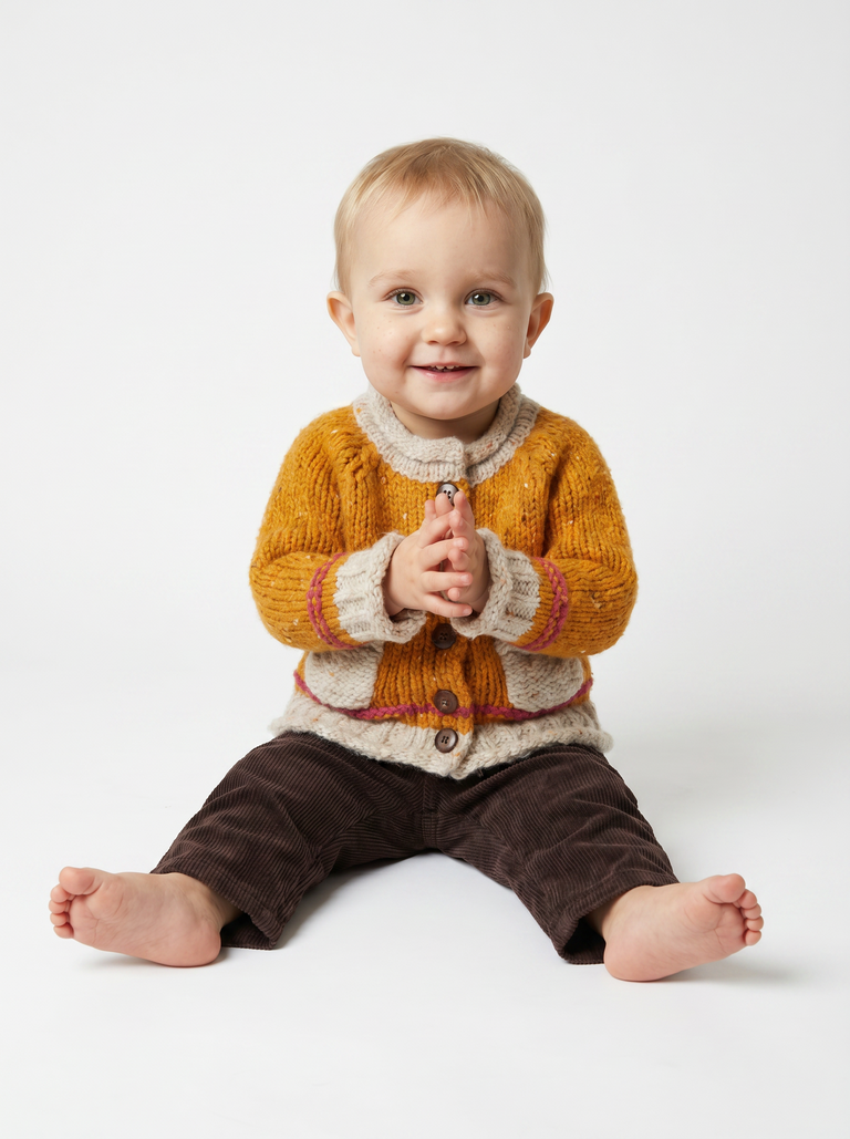 Cardigan à col roulé pour bébé Réalta - Starlight
