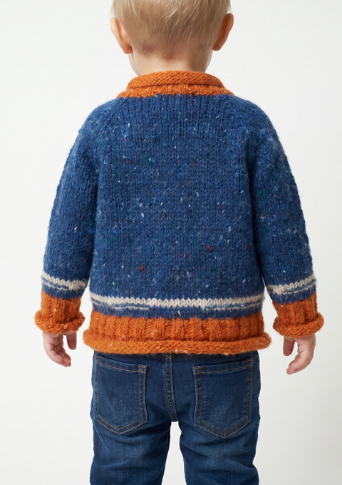 Réalta Baby Roll Neck Cardigan- Twinkle
