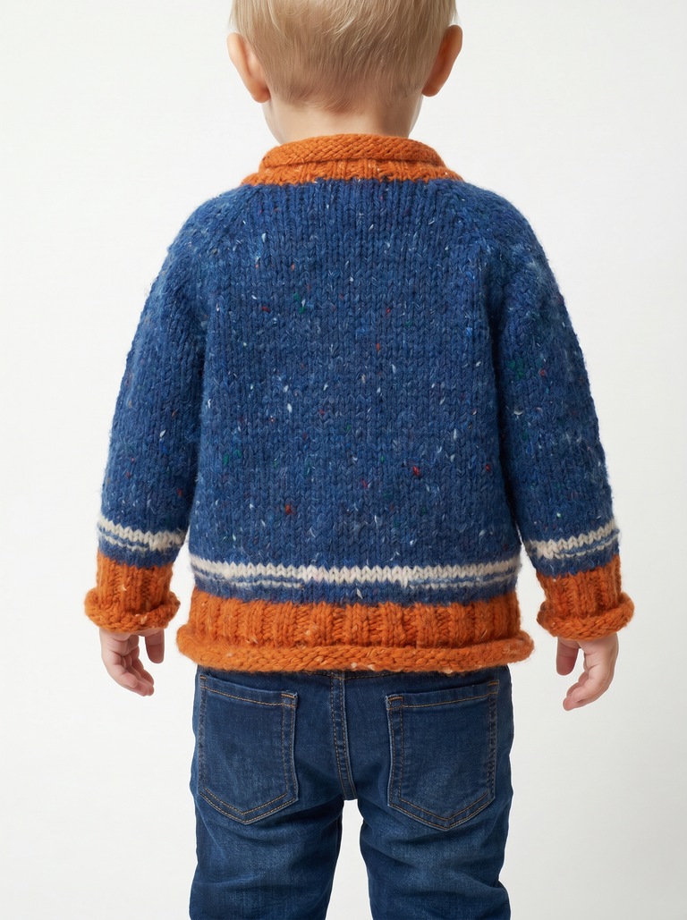 Réalta Baby Roll Neck Cardigan- Twinkle