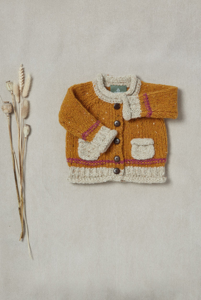 Realtá Baby Roll Neck Cardigan- Starlight