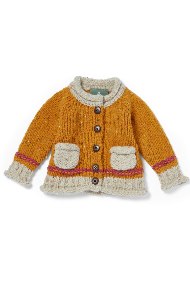 Realtá Baby Roll Neck Cardigan- Starlight