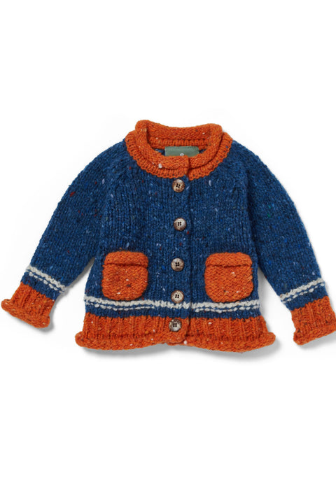 Realtá Baby Roll Neck Cardigan- Twinkle