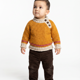 Gealach Baby Roll Neck Crew - Starlight