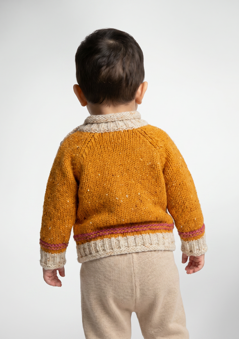 Gealach Baby Roll Neck Crew - Starlight