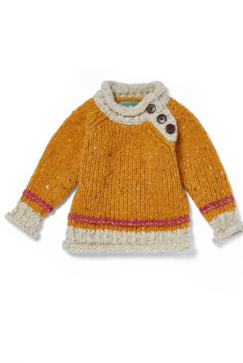 Gealach Baby Roll Neck Crew - Starlight