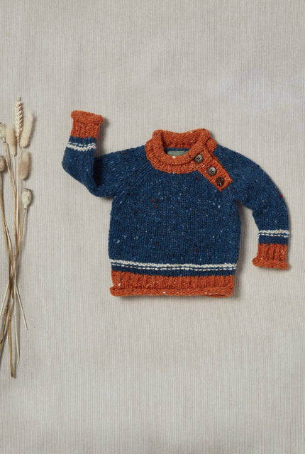 Children's knitwear,K nitwear for baby ,baby aran wool ,wool, Ireland, baby roll neck sweater