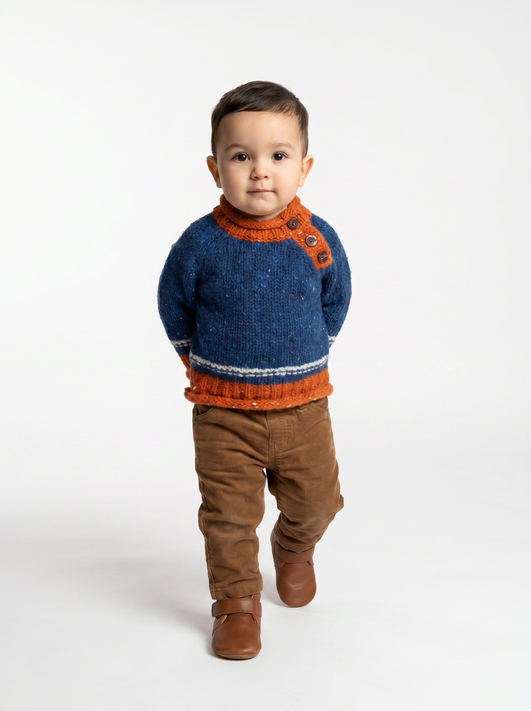 Gealach Baby Roll Neck Crew -Twinkle