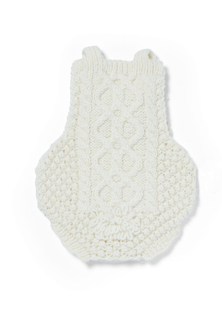 Shepley Baby Aran Romper - Cream